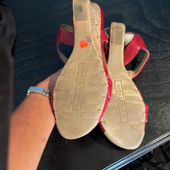 Patent leather ted cork wedge sandal - Picture 7 of 9